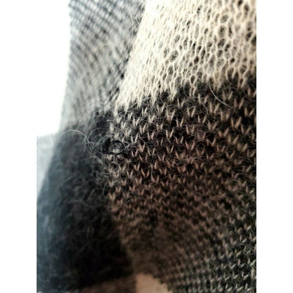 BANANA REPUBLIC Buffalo Check Mohair Cardigan - Picture 6 of 9
